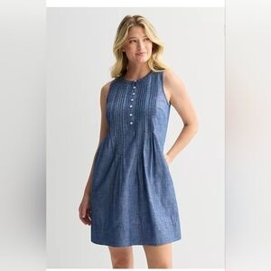 Sonoma Denim Blue Color Mini Dress NWT